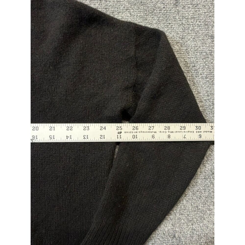 360Cashmere Women’s M Black 100% Cashmere Open Front Cardigan Sweater